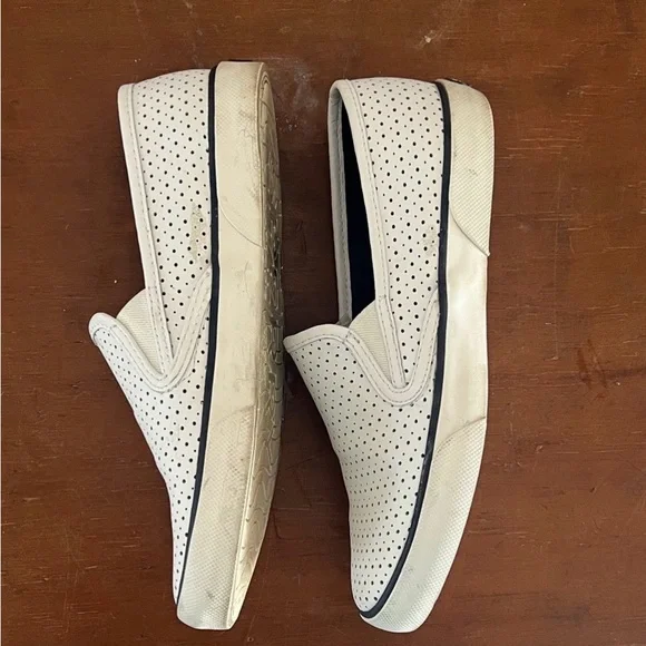 Sperry Women's White Perforated Slip-On Loafers - Picture 5 of 9